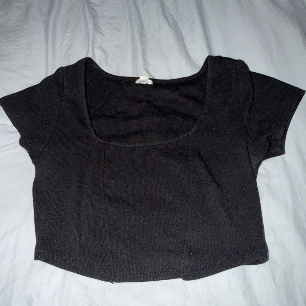 Classic Black Women's Crop Top
